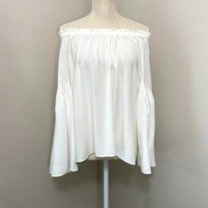 Ann Taylor LOFT Off Shoulder Blouse Size M